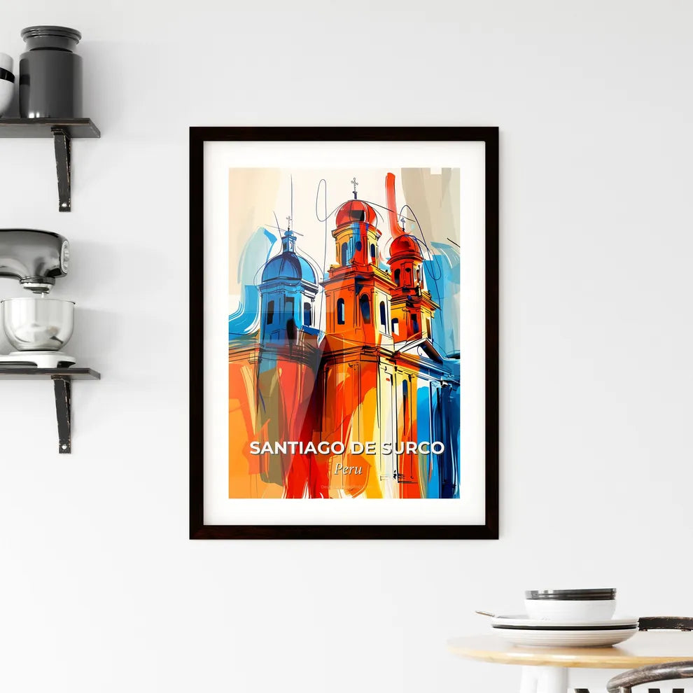 Vibrant Santiago De Surco, Peru Framed Print
