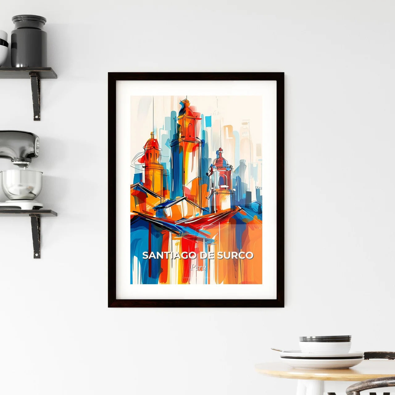 Vibrant Santiago De Surco, Peru Framed Print