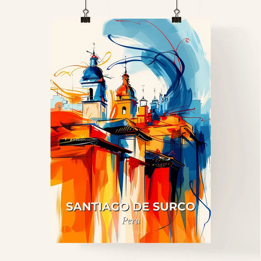 Vibrant Santiago De Surco, Peru Poster