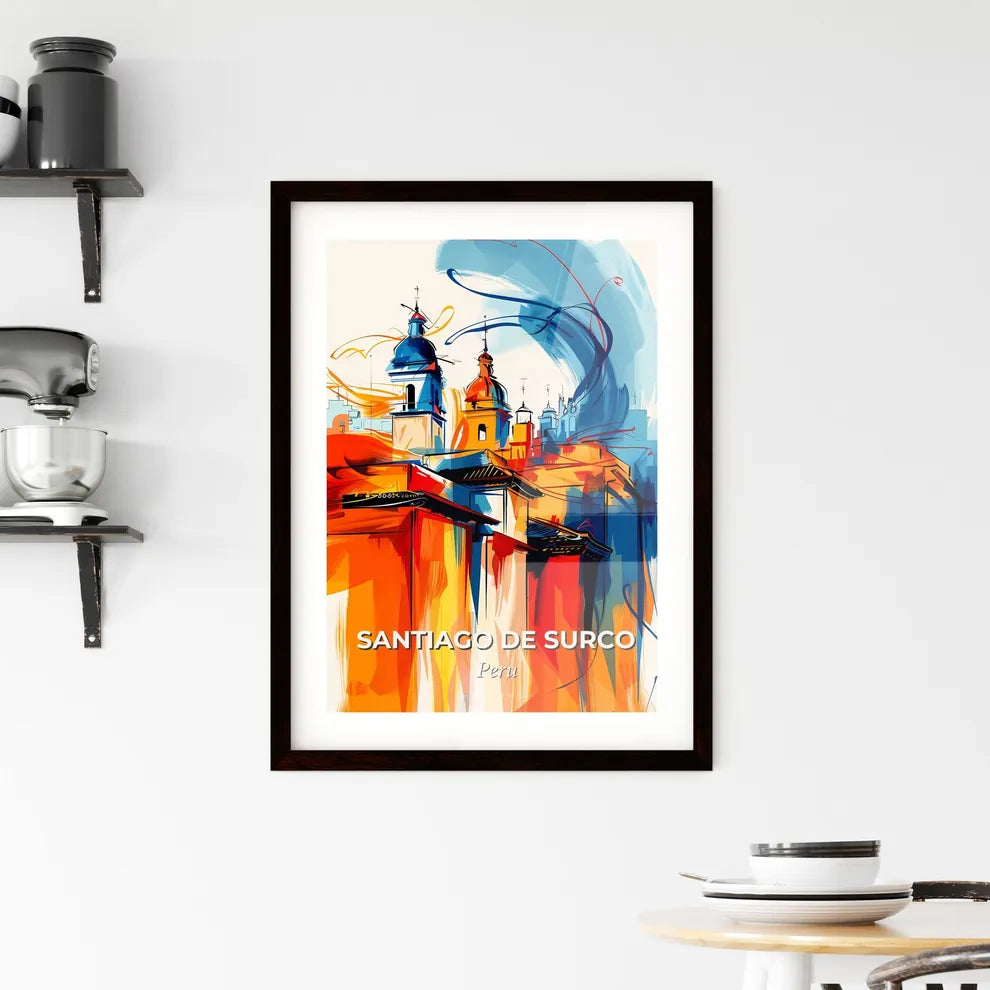 Vibrant Santiago De Surco, Peru Framed Print