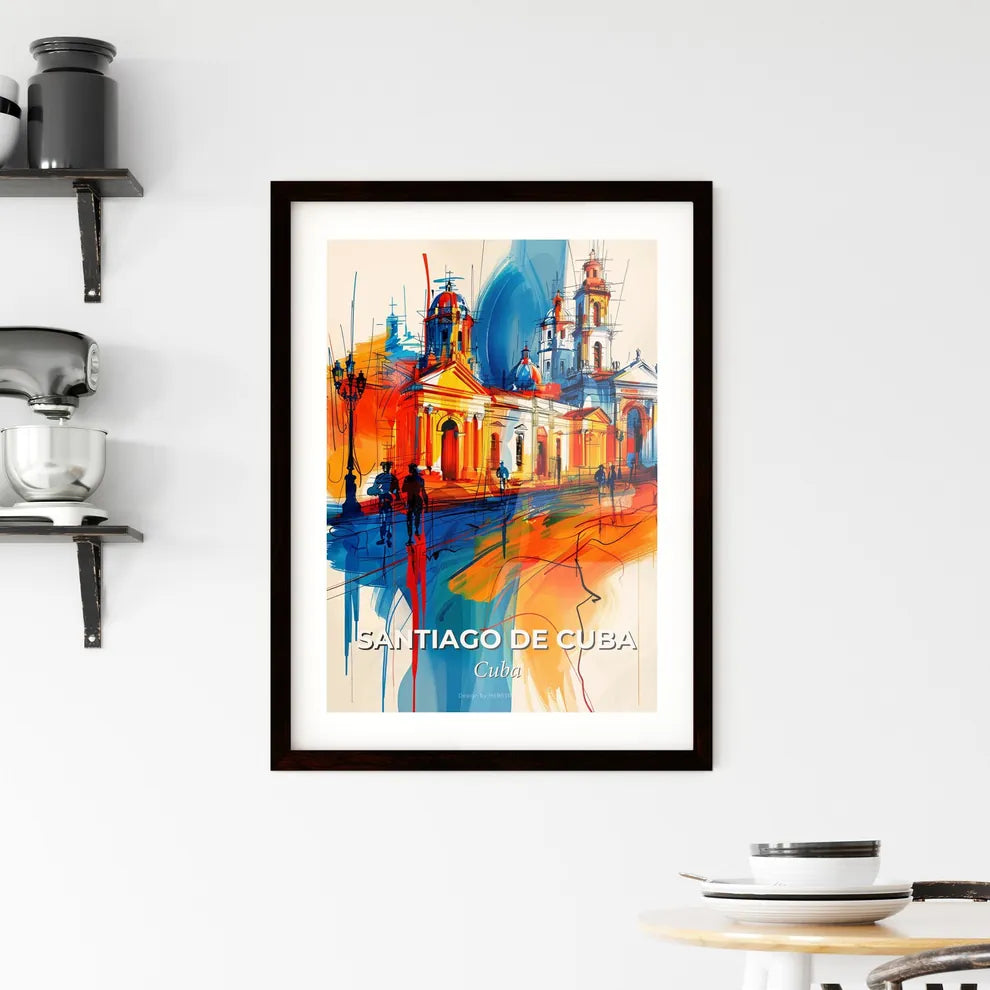 Vibrant Santiago De Cuba, Cuba Framed Print