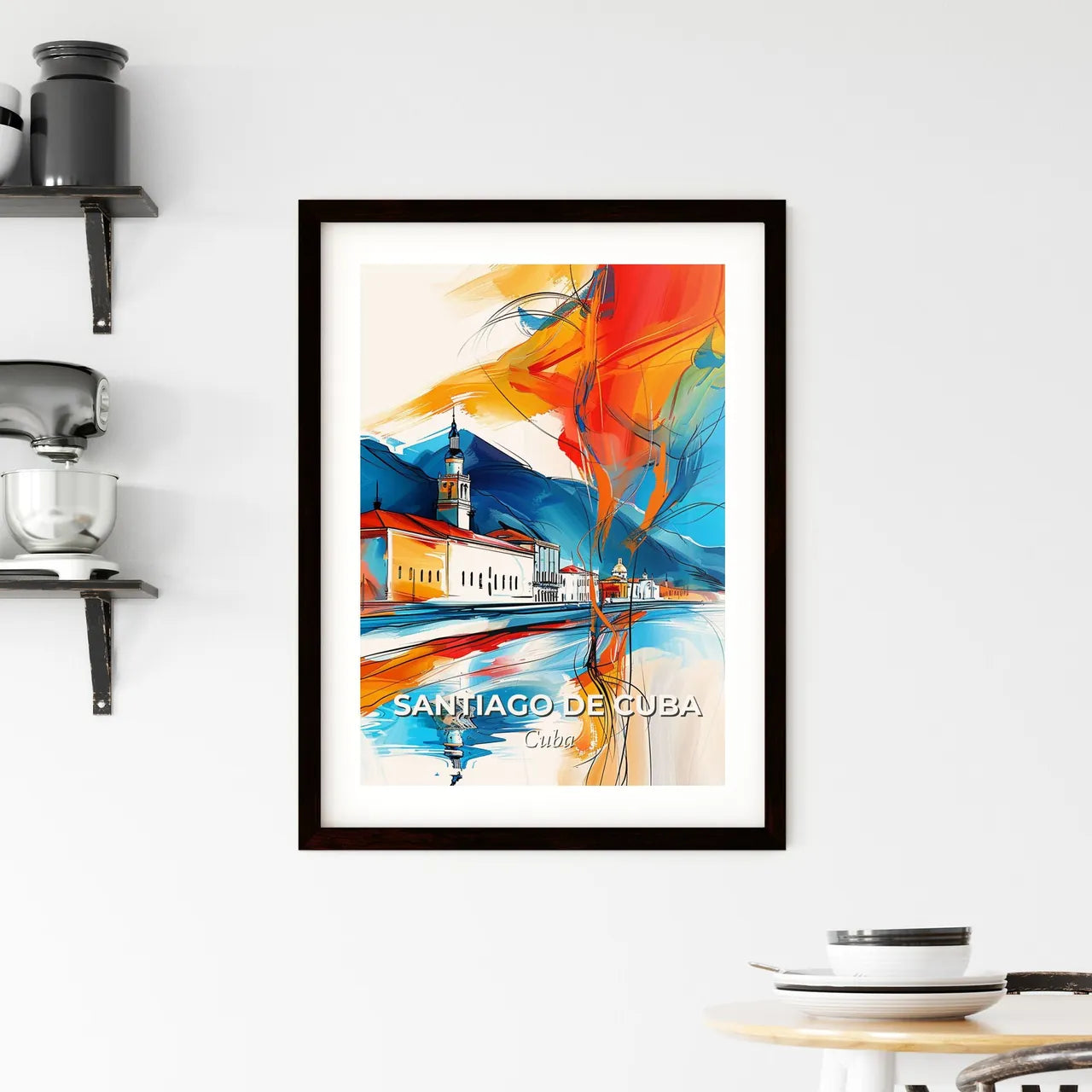 Vibrant Santiago De Cuba, Cuba Framed Print