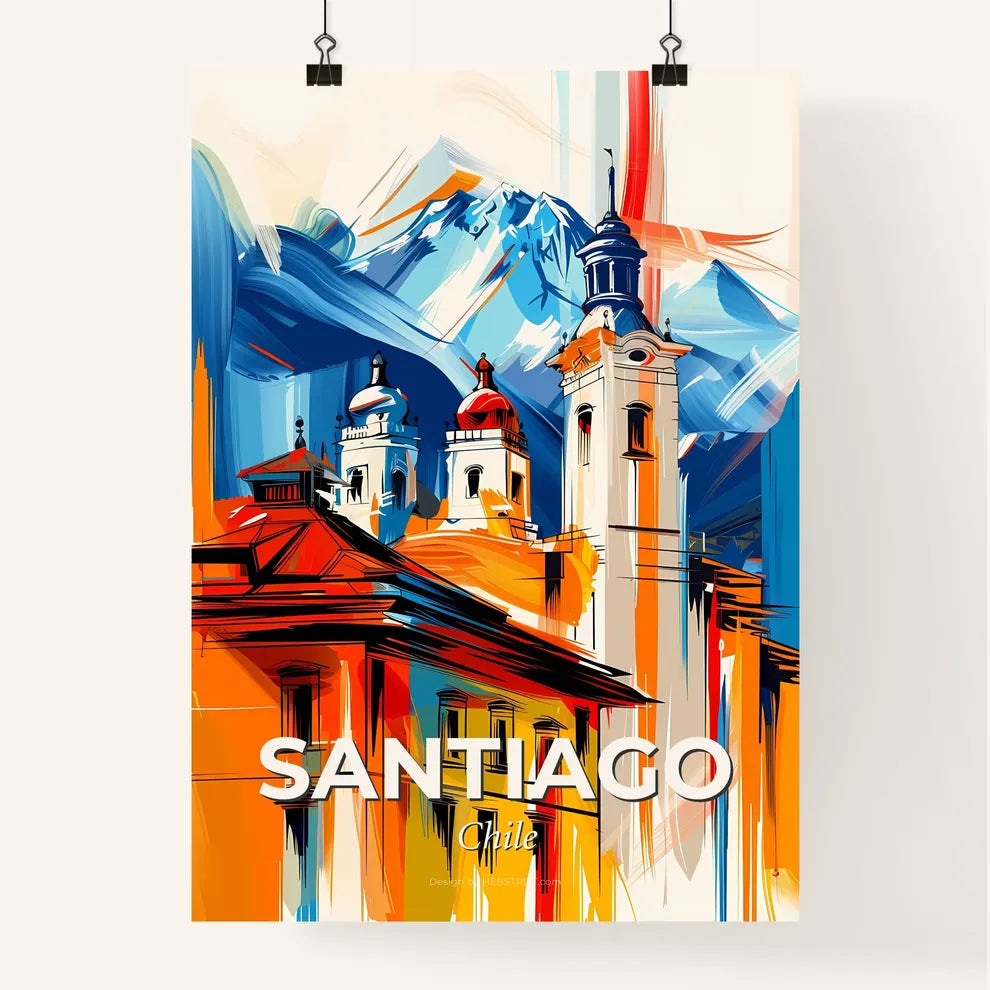 Vibrant Santiago, Chile Poster