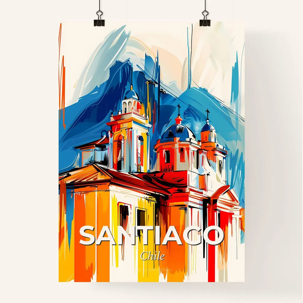 Vibrant Santiago, Chile Poster