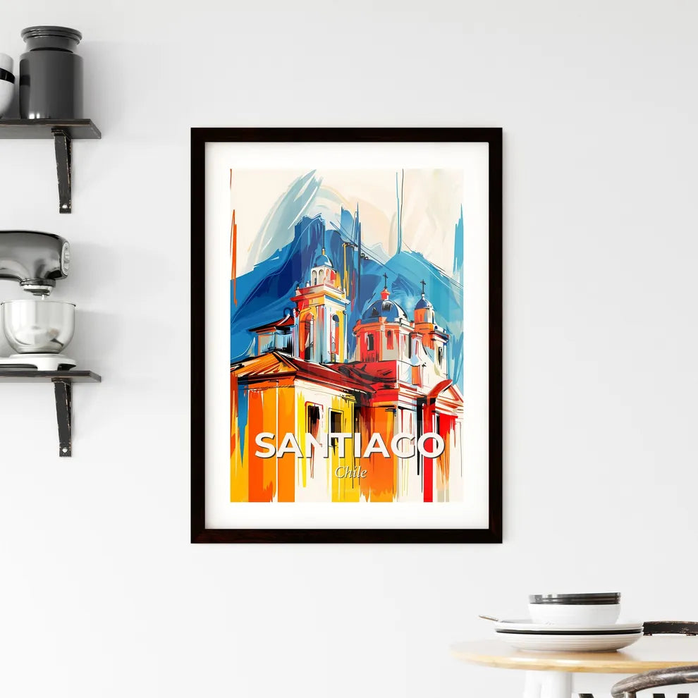 Vibrant Santiago, Chile Framed Print