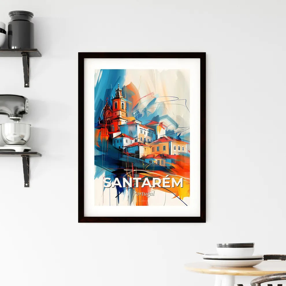 Vibrant Santarém, Portugal Framed Print