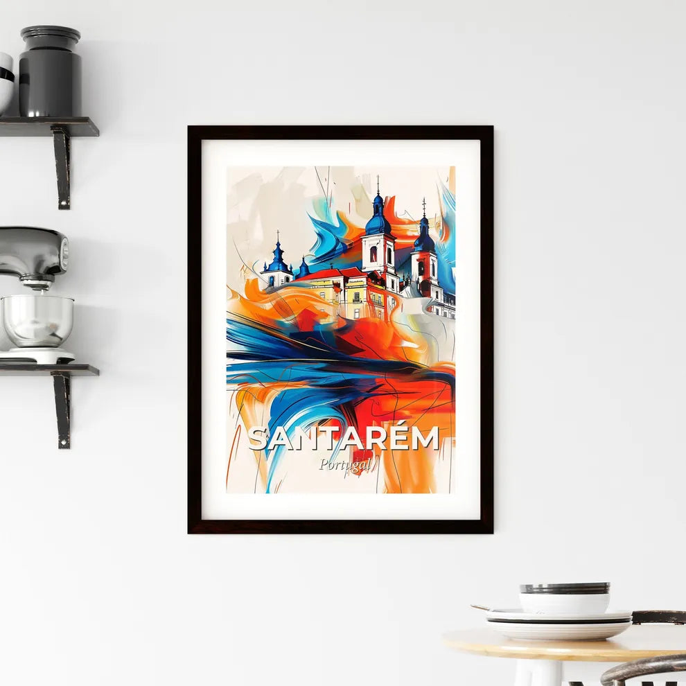 Vibrant Santarém, Portugal Framed Print
