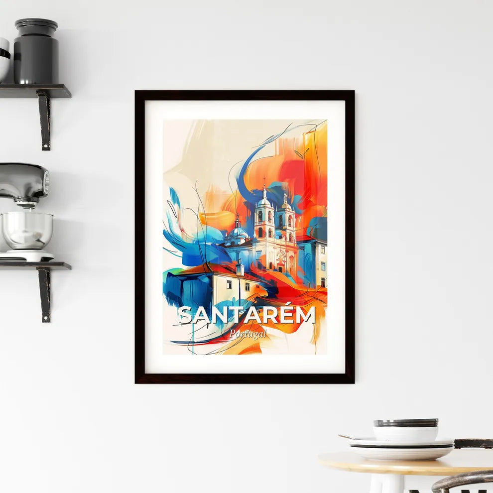 Vibrant Santarém, Portugal Framed Print