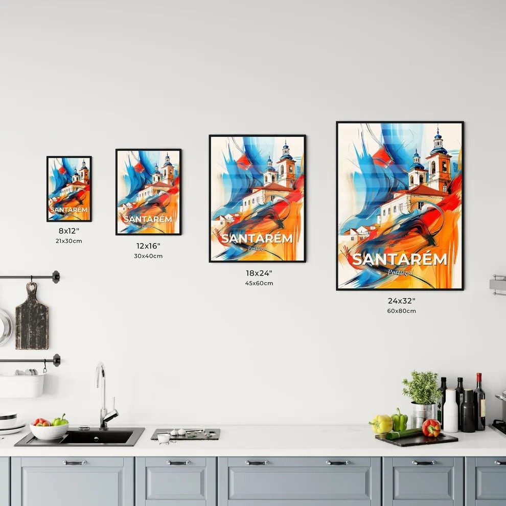 Vibrant Santarém, Portugal Kitchen Art