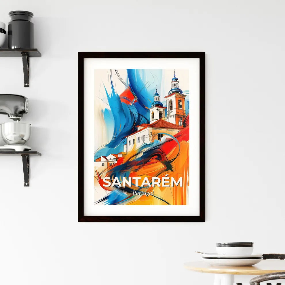 Vibrant Santarém, Portugal Framed Print
