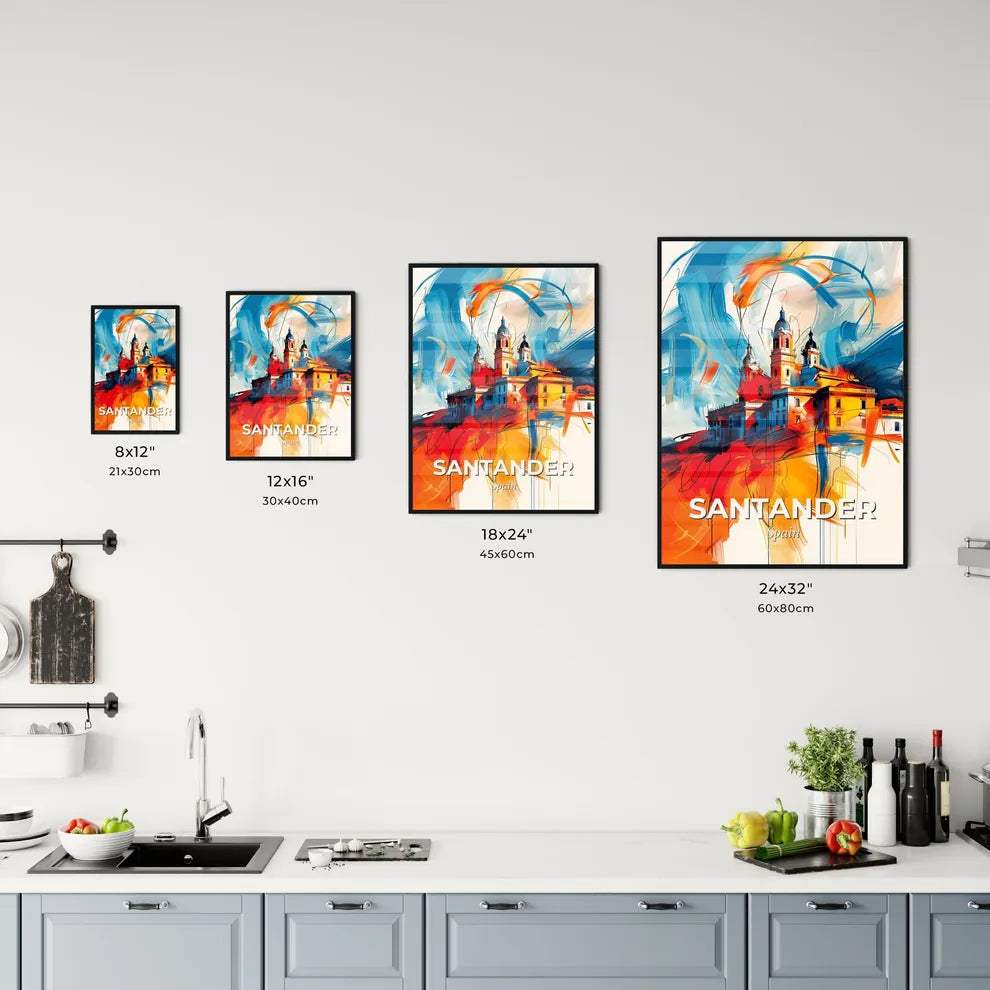 Vibrant Santander, Spain Kitchen Art