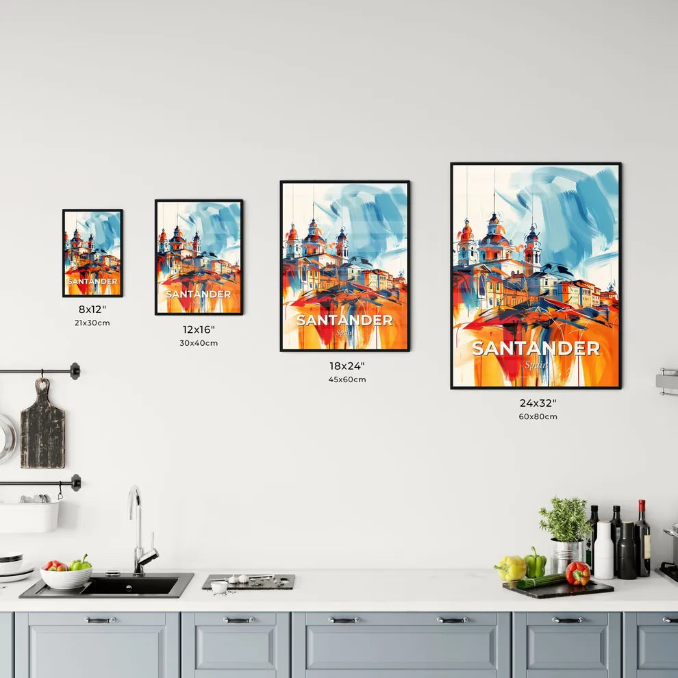 Vibrant Santander, Spain Kitchen Art