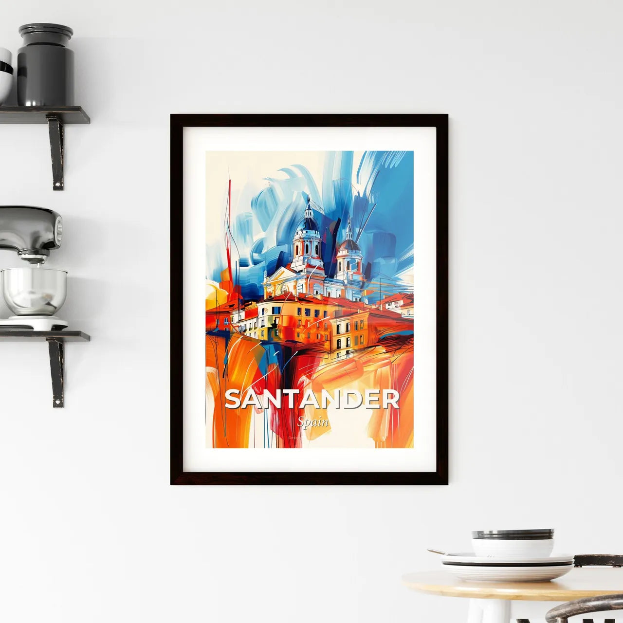 Vibrant Santander, Spain Framed Print