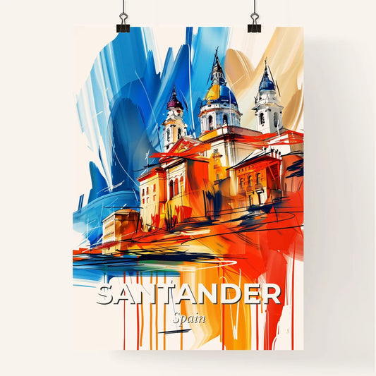 Vibrant Santander, Spain Poster