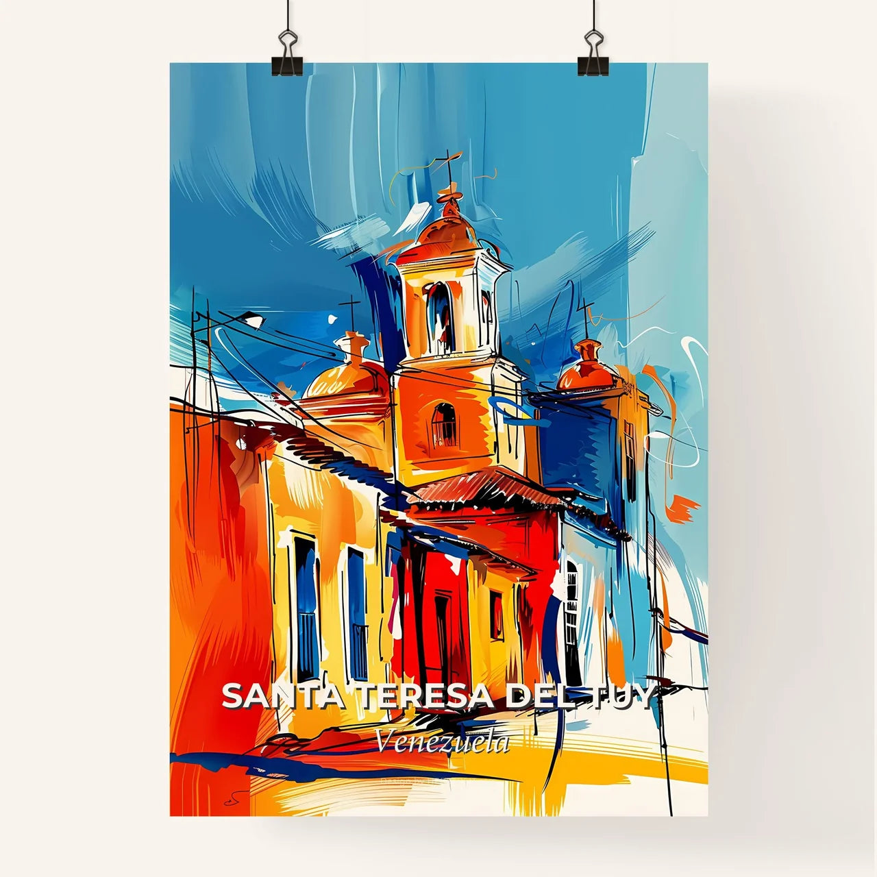Vibrant Santa Teresa Del Tuy, Venezuela Poster