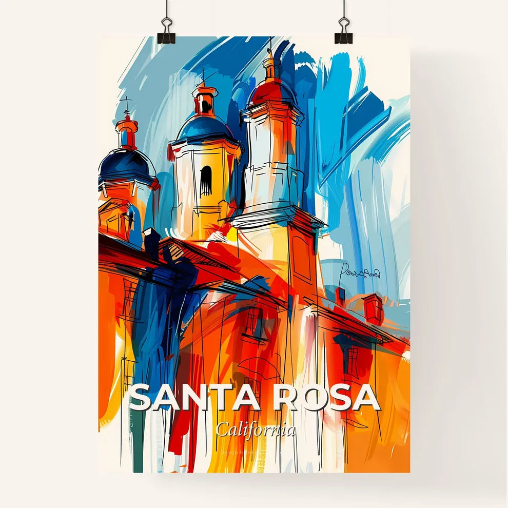Vibrant Santa Rosa, California Poster