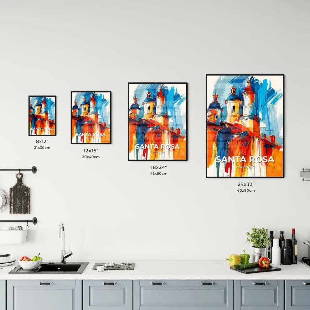 Vibrant Santa Rosa, California Kitchen Art