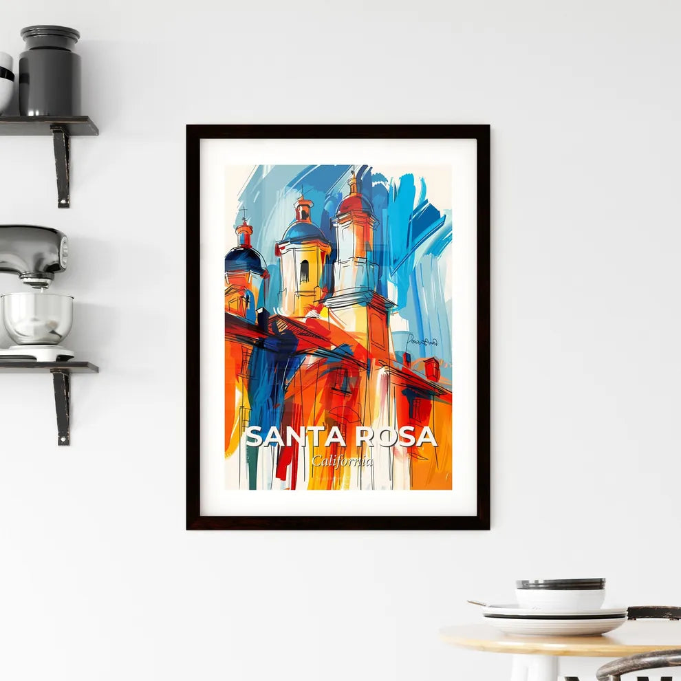 Vibrant Santa Rosa, California Framed Print