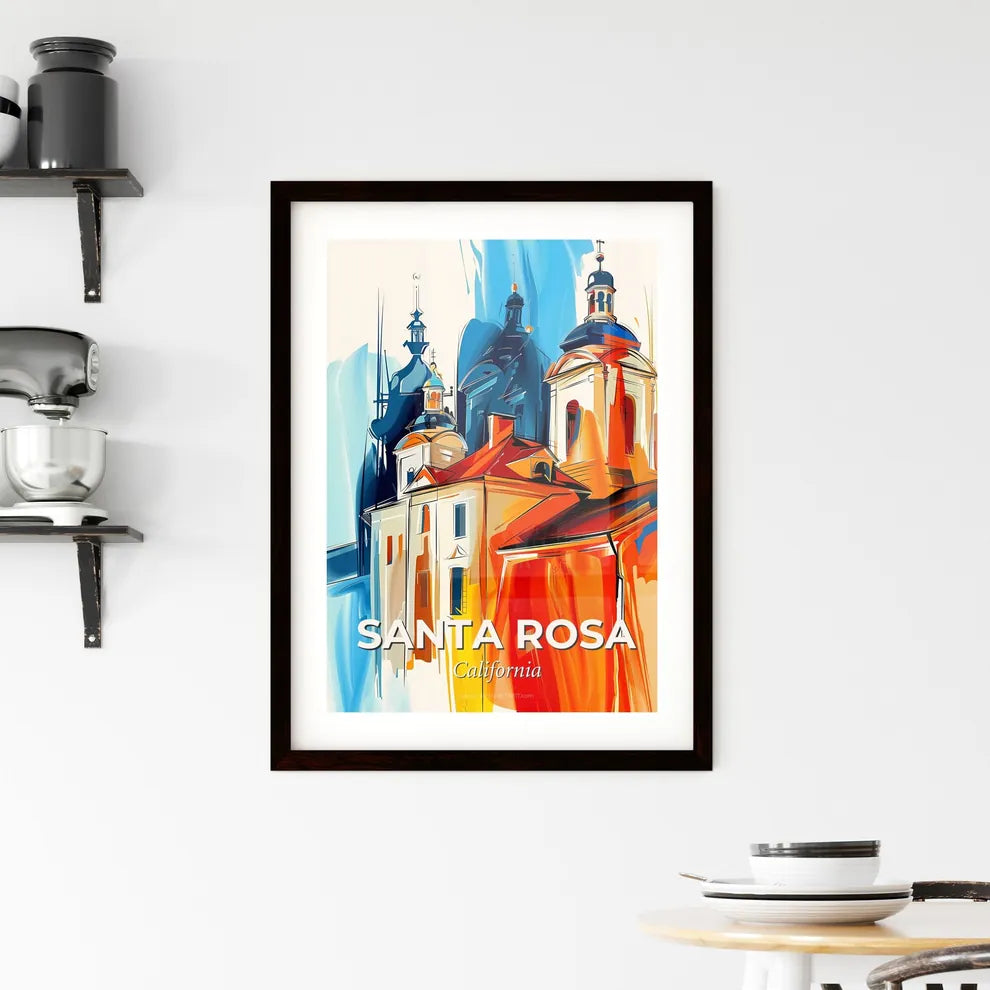 Vibrant Santa Rosa, California Framed Print
