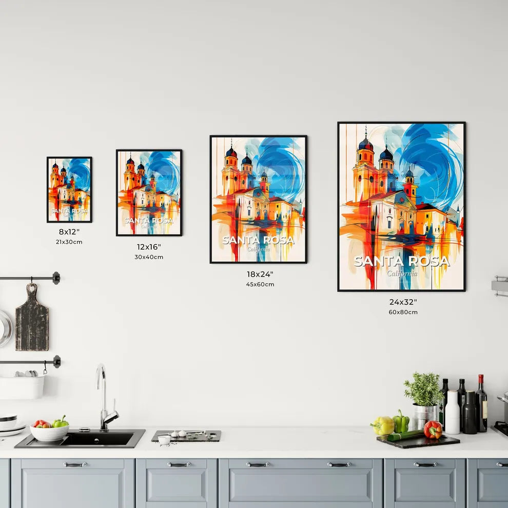 Vibrant Santa Rosa, California Kitchen Art