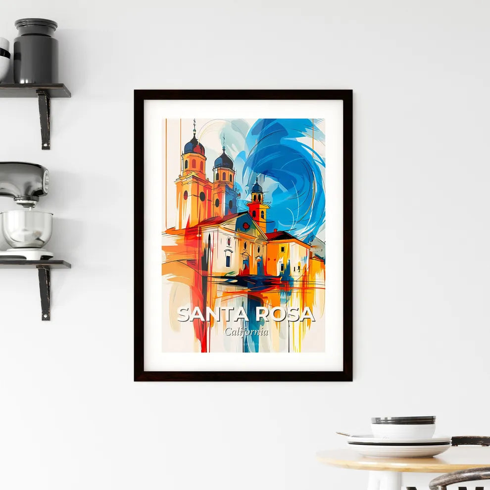 Vibrant Santa Rosa, California Framed Print