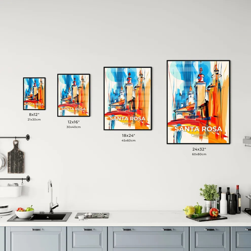 Vibrant Santa Rosa, California Kitchen Art