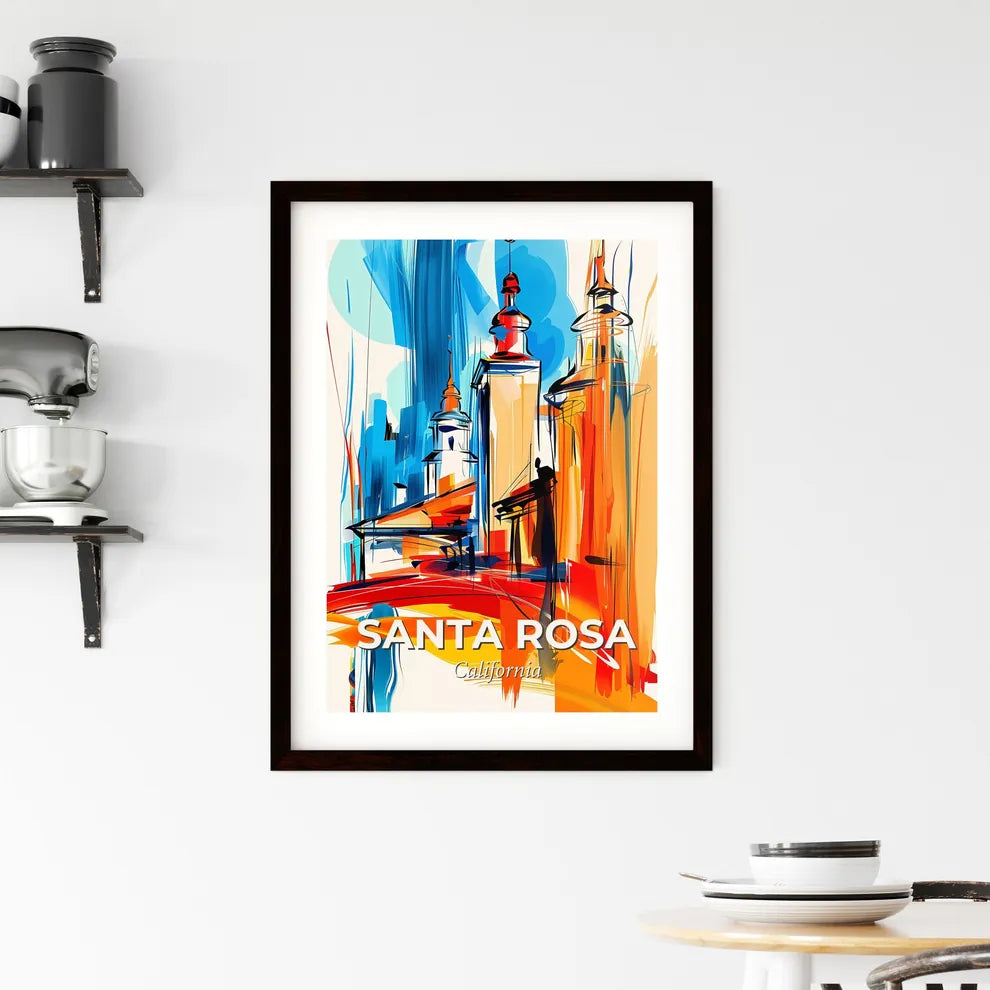 Vibrant Santa Rosa, California Framed Print