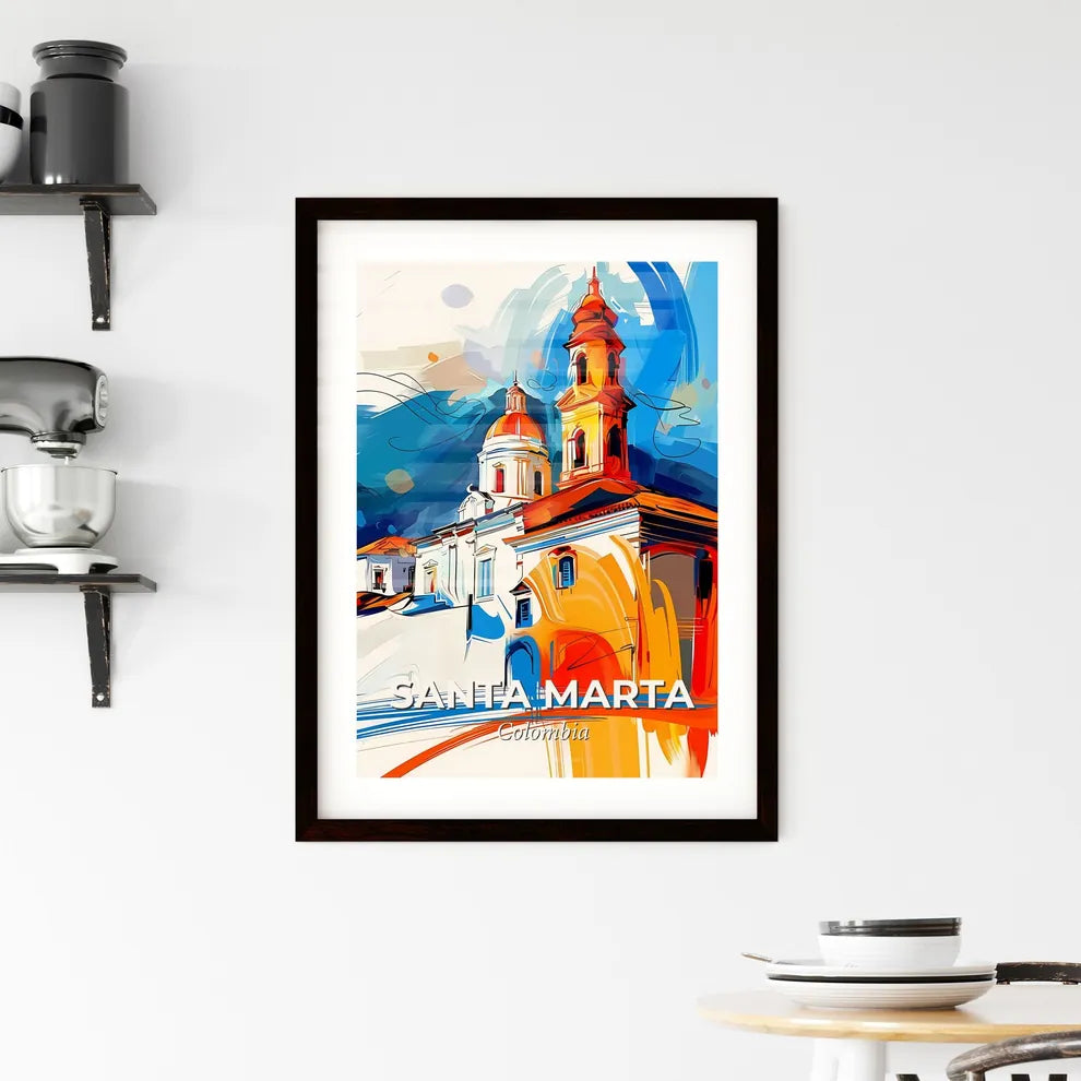 Vibrant Santa Marta, Colombia Framed Print