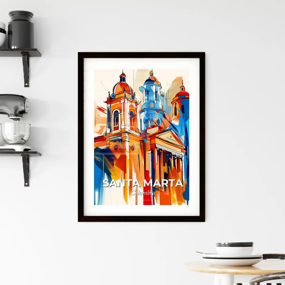 Vibrant Santa Marta, Colombia Framed Print