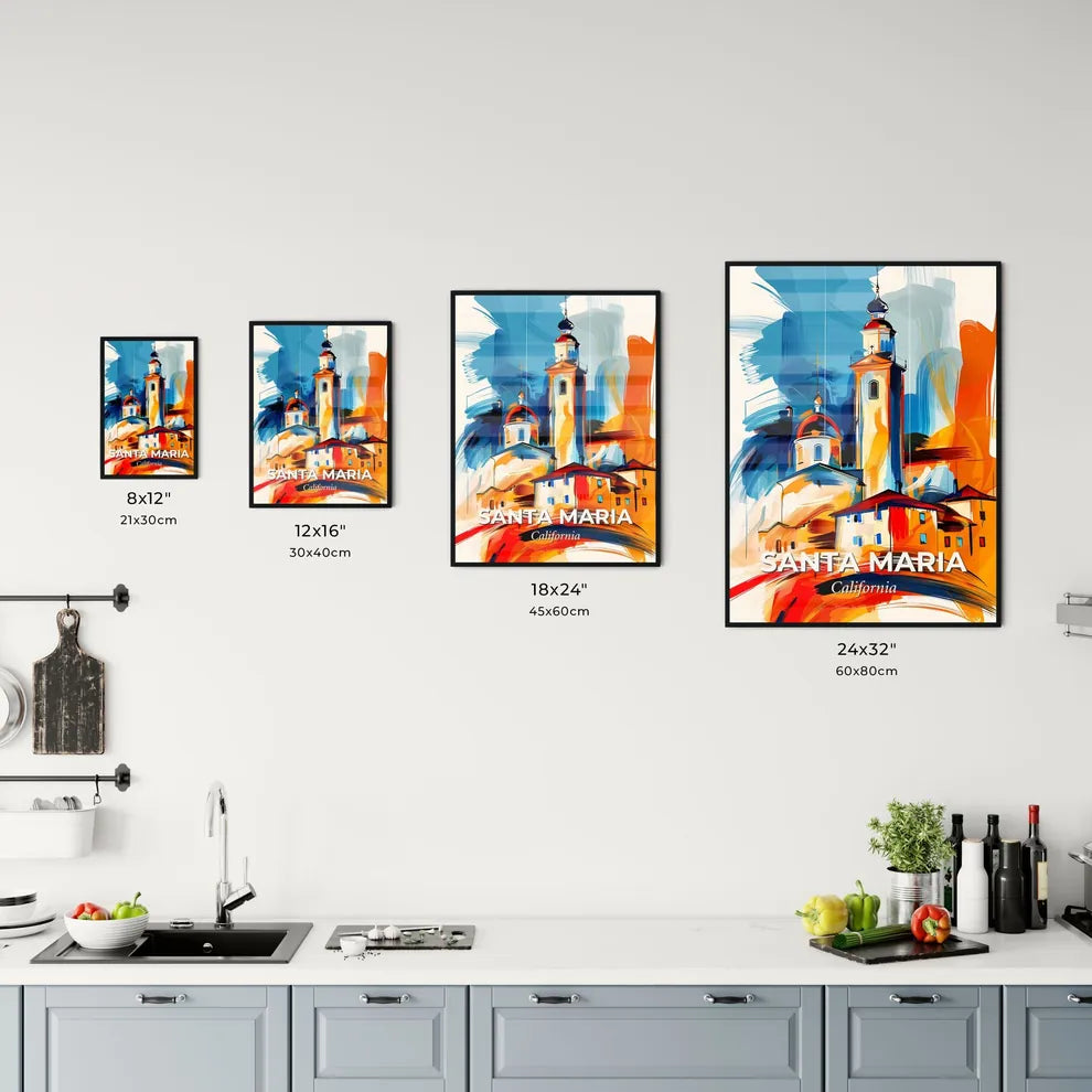 Vibrant Santa Maria, California Kitchen Art