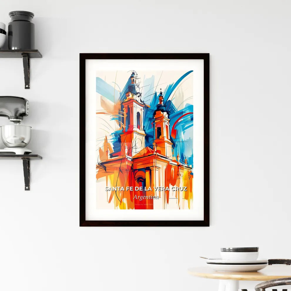 Vibrant Santa Fe De La Vera Cruz, Argentina Framed Print