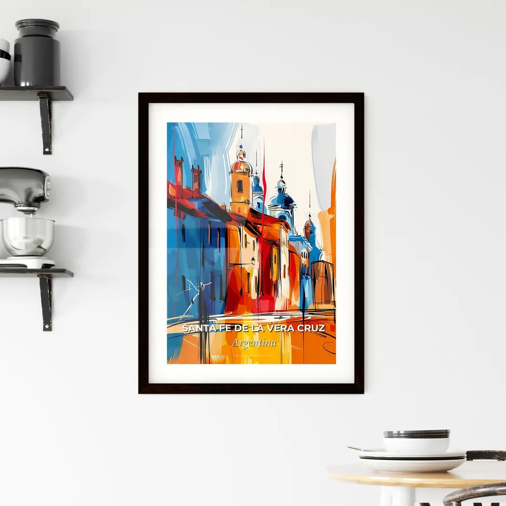 Vibrant Santa Fe De La Vera Cruz, Argentina Framed Print