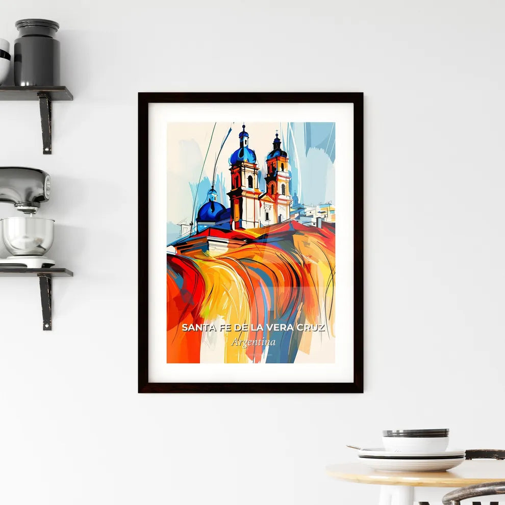 Vibrant Santa Fe De La Vera Cruz, Argentina Framed Print