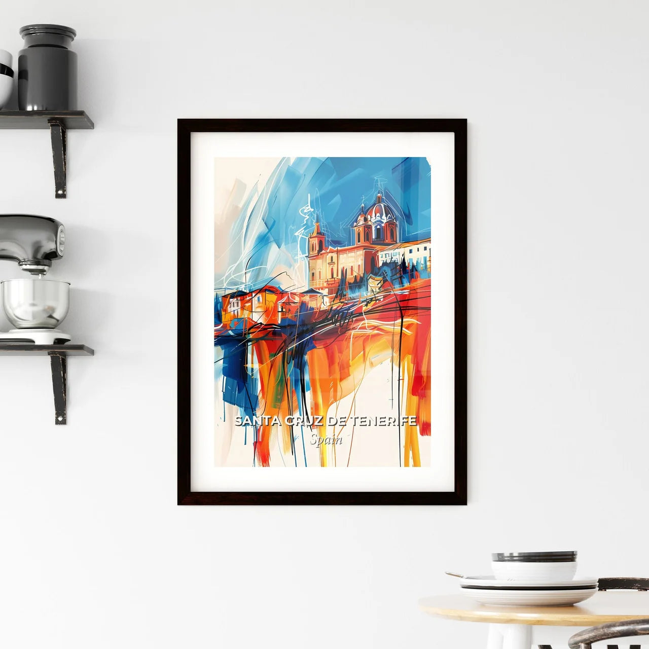 Vibrant Santa Cruz De Tenerife, Spain Framed Print