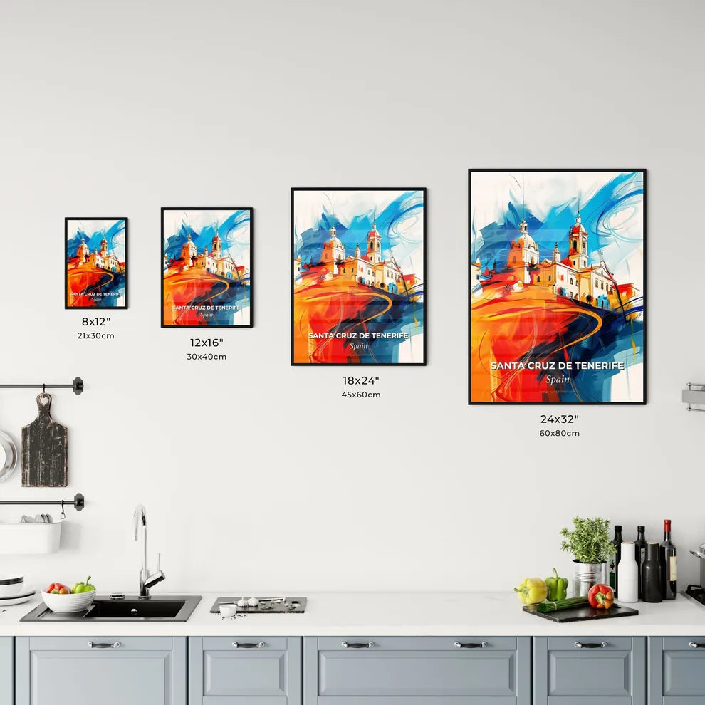Vibrant Santa Cruz De Tenerife, Spain Kitchen Art