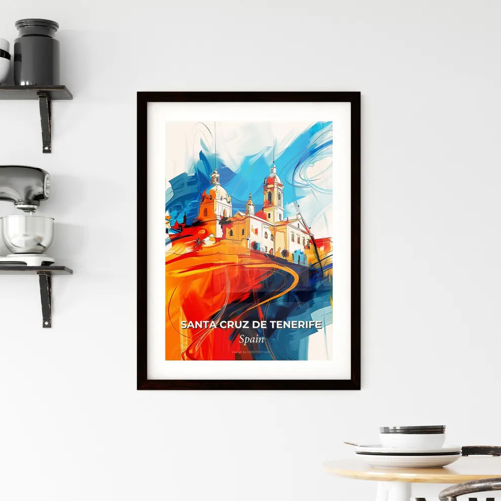 Vibrant Santa Cruz De Tenerife, Spain Framed Print