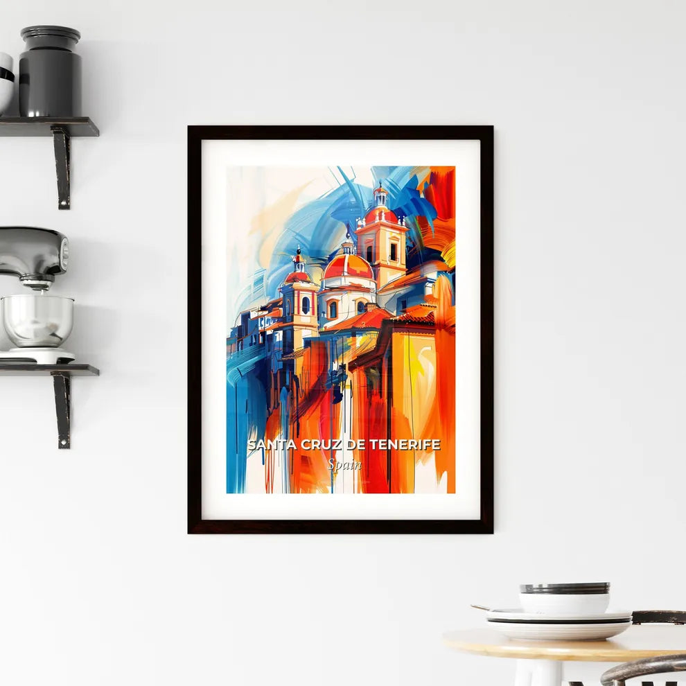 Vibrant Santa Cruz De Tenerife, Spain Framed Print