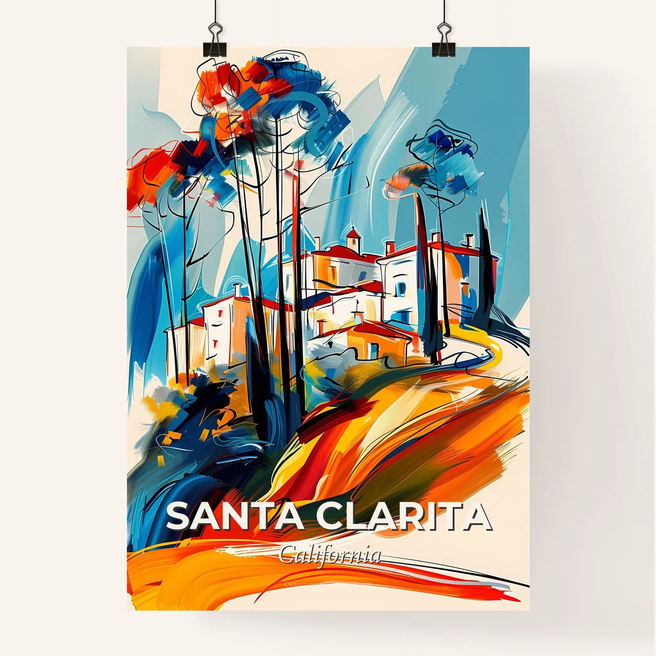 Vibrant Santa Clarita, California Poster