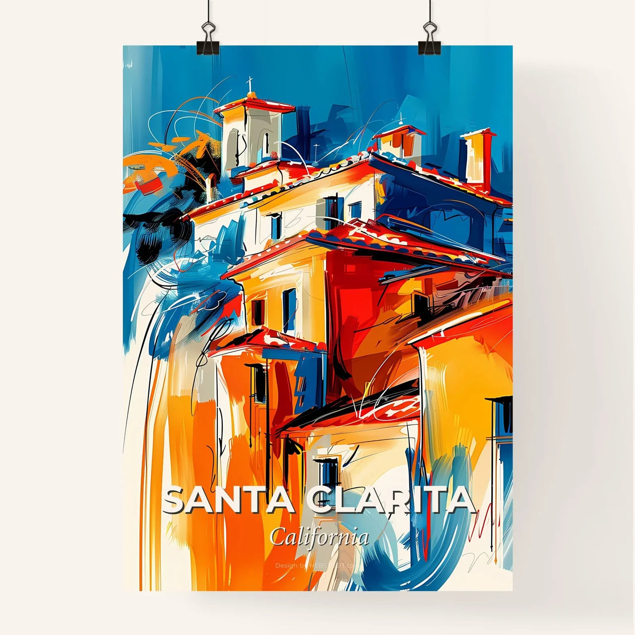 Vibrant Santa Clarita, California Poster