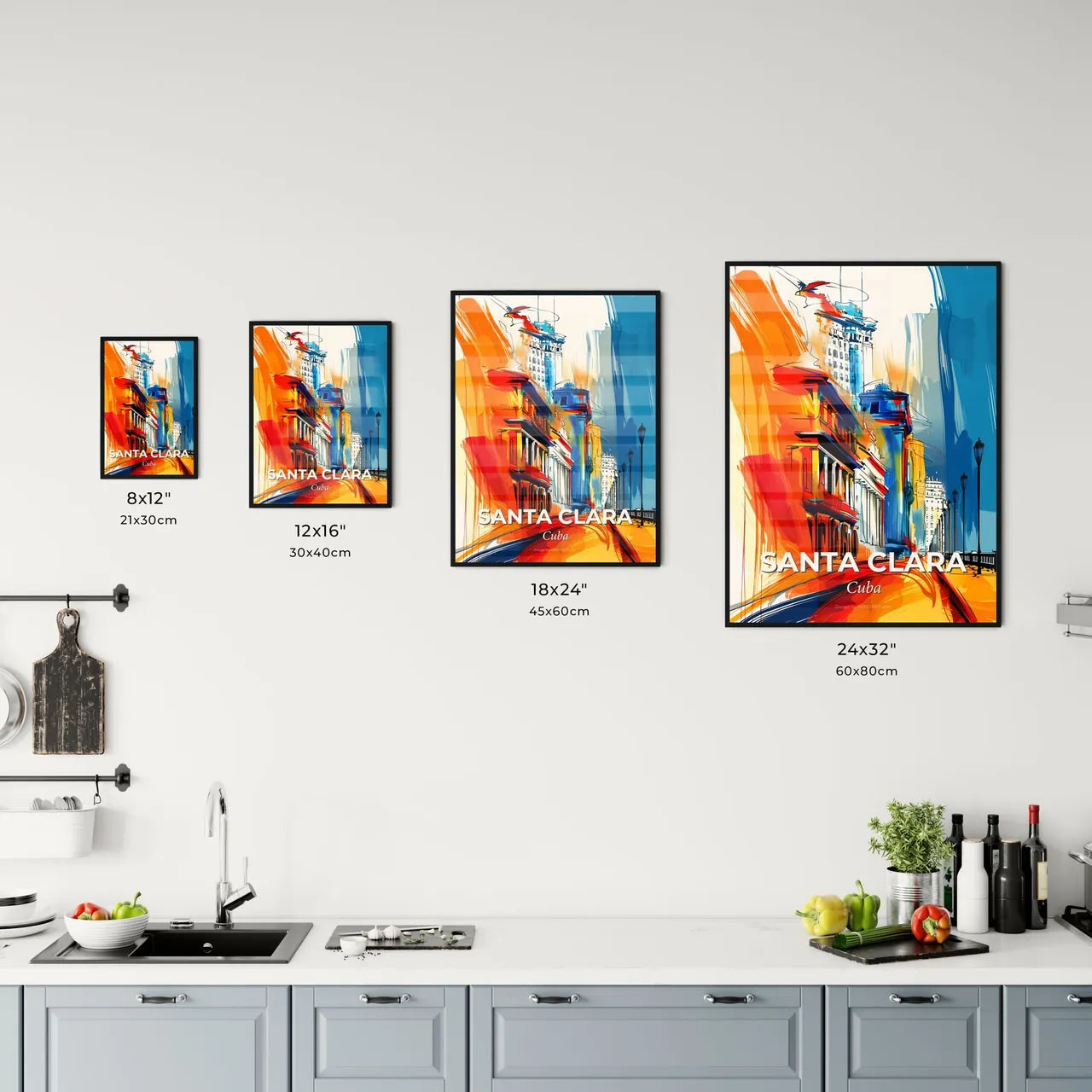 Vibrant Santa Clara, Cuba Kitchen Art