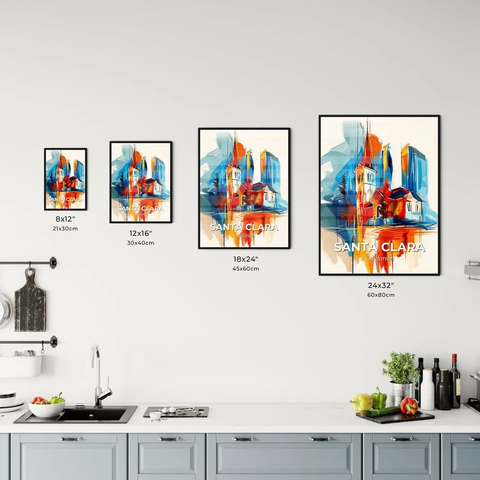 Vibrant Santa Clara, California Kitchen Art