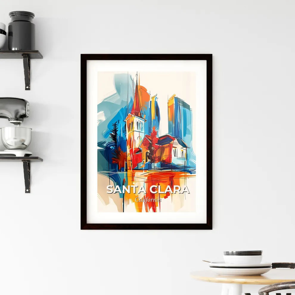 Vibrant Santa Clara, California Framed Print