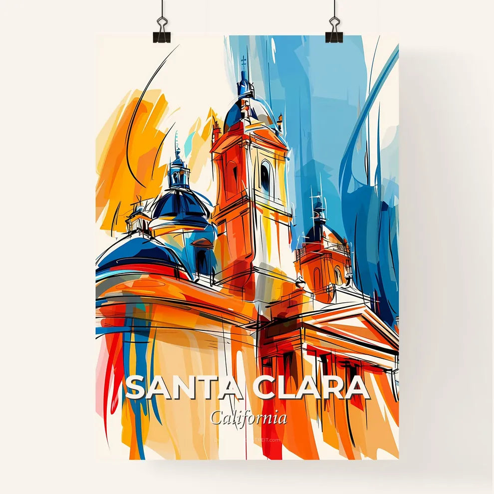 Vibrant Santa Clara, California Poster
