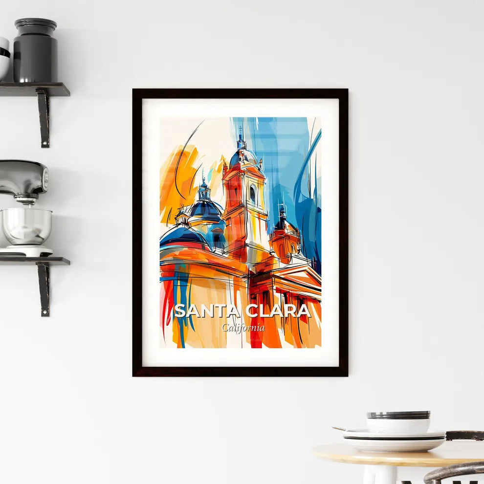 Vibrant Santa Clara, California Framed Print