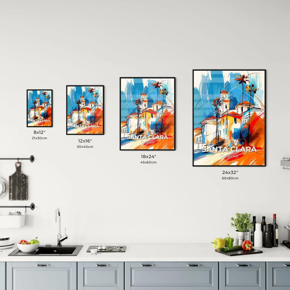 Vibrant Santa Clara, California Kitchen Art