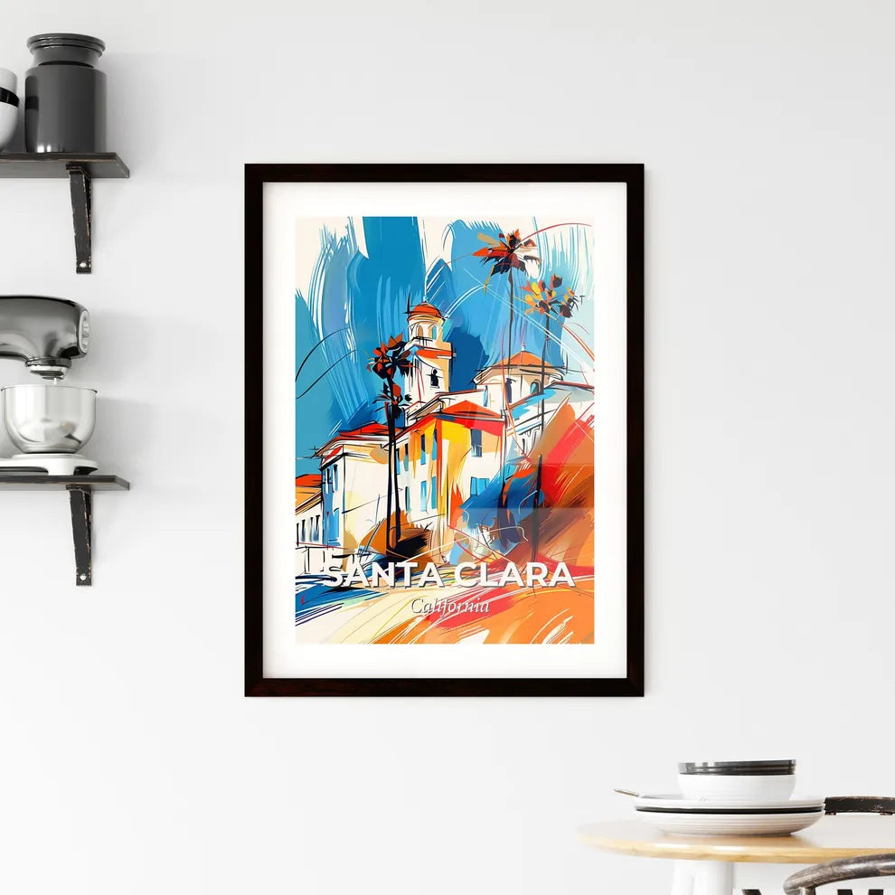 Vibrant Santa Clara, California Framed Print