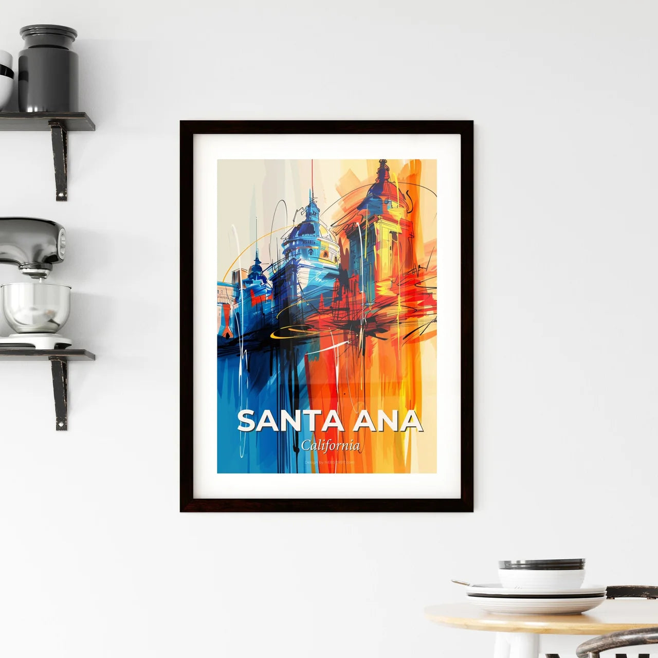 Vibrant Santa Ana, California Framed Print