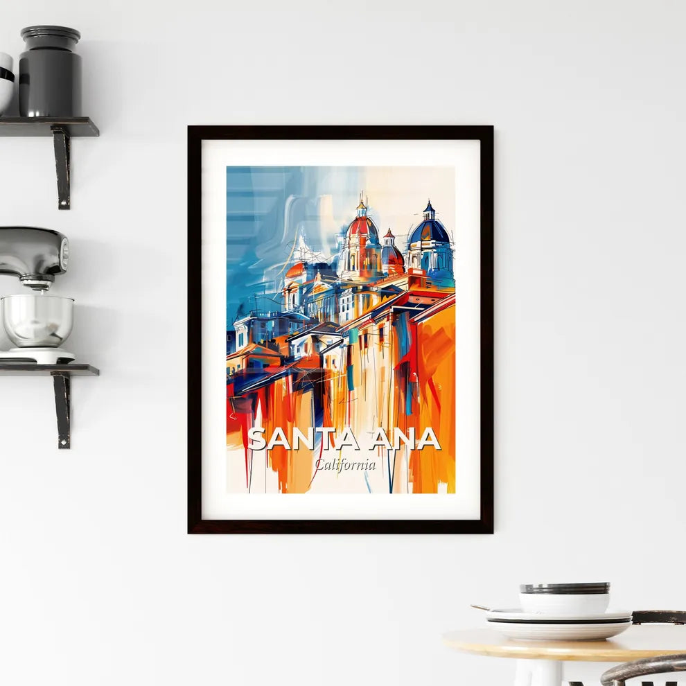 Vibrant Santa Ana, California Framed Print