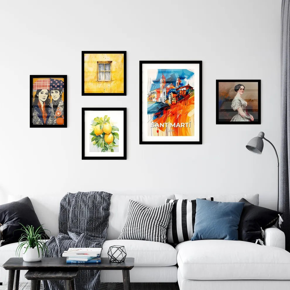 Vibrant Sant Martí, Spain Wall Art Collection