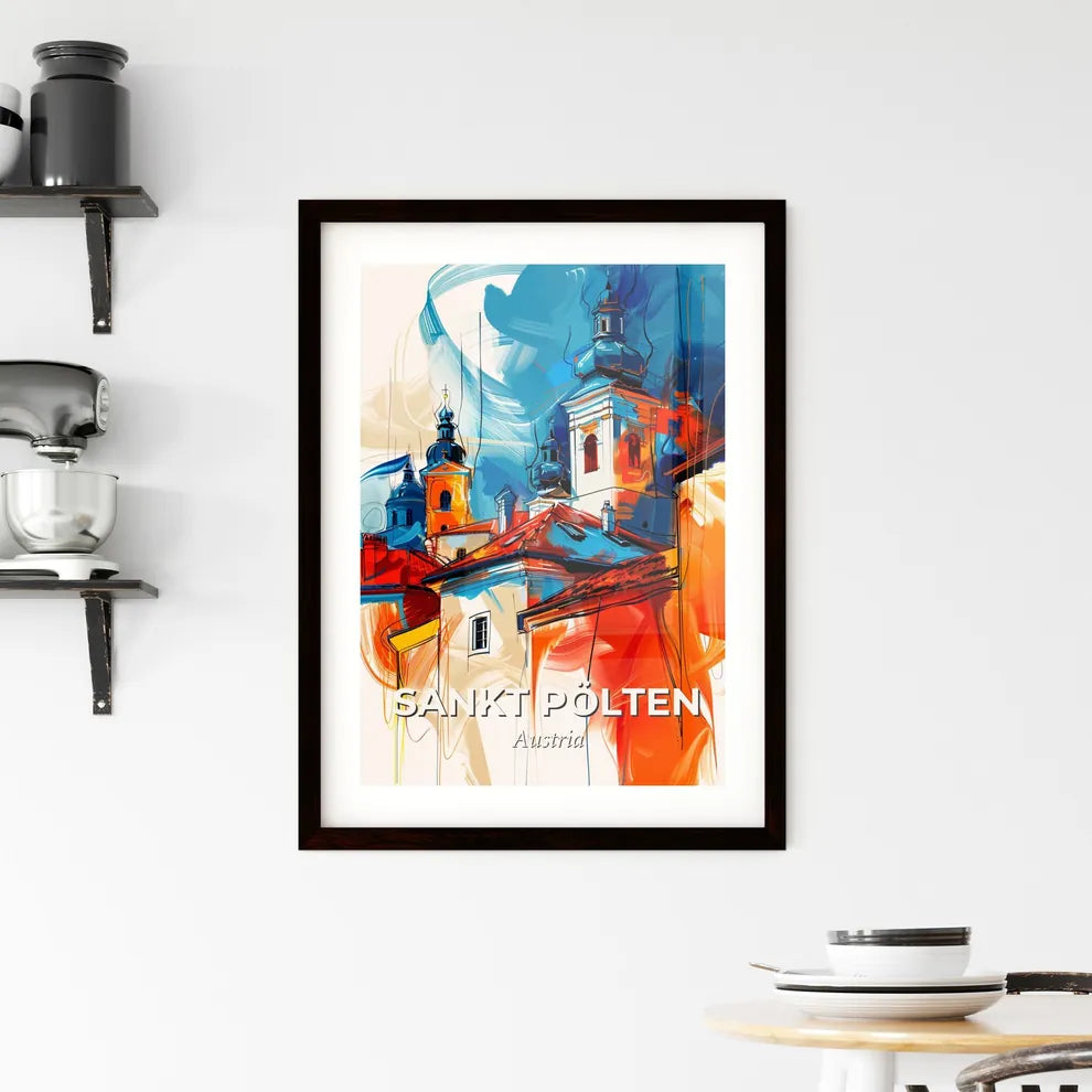Vibrant Sankt Pölten, Austria Framed Print